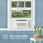 Keystone - 350 Sq. Ft. 8,000 BTU Window Mounted Inverter Air Conditioner with 7,000 BTU Supplemental Heat Function - White - Image 2