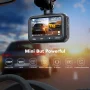 TOGUARD Dash Cam Front and Rear, 1080P 2.45'' LCD Dash Camera for Cars, Super Night Vision, WDR, G-Sensor, Loop Recording, IP68 Waterproof Rear Camera - Image 2