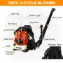 Syngar 248 MPH at 530 CFM 76cc Gas Powered Backpack Leaf Blower, Heavy-Duty Frame - Image 4