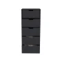 Dresser Kamran, Five Drawers Narrow, Black Wengue Finish - Image 4
