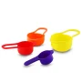 8-Piece Plastic Assorted Colors Mixing Bowl Set with Measuring Cups - Image 4