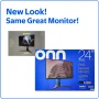 onn 24" FHD (1920 x 1080p) 180hz 1ms FreeSync Gaming Monitor with HDMI and DP Cables, Black - Image 4