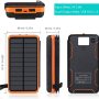 A ADDTOP Solar Charger Power Bank - 25000mAh Portable Solar Phone Charger with 4 Solar Panels 3A Fast Charge External Battery Pack for Phones Tablets Outdoor Camping - Image 3