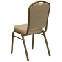 Flash Furniture Hercules Series Adult Size Crown Back Stacking Banquet Chairs, Beige - Image 6