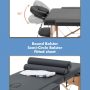 BestMassage Table Massage Bed Spa Bed 73 Inch Heigh Adjustable 2 Folding Portable Massage Table W/ Carry Case Salon Bed - Image 3