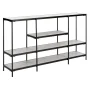 Petra 55 in. Beige/Black Wood Storage Console Table - Image 4