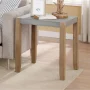 Alaterre Furniture Newport 21" Square Faux Concrete and Wood End Table - Image 5