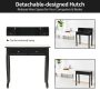 Writing Desk 2-Tier Vanity Desk Computer Desk with 4 Drawers - Image 4