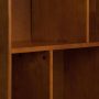 Draper Solid Hardwood 64 in. x 35 in. Mid-Century Modern Wide Bookcase and Storage Unit in Teak Brown - Image 6