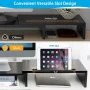 Dual Monitor Stand Riser with Adjustable Length & Angle, Multifunctional Double Monitor Riser with 2 Slot for PC, Computer - Image 2