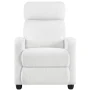 Renwick Ivory Fabric Modern Bounce Recliner Chair with Pocket Springs for Living Room - Image 1