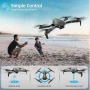 4DRC v8 with 1080P HD Camera for Adults and Kids for Adults and Children FPV RC Quadcopter with LED Lights and Optical flow Sensor, 2 Batteries, Black - Image 3