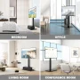RTVR Modern Swivel Floor TV Stand for LCD LED TVs up to 75 inch Compatible with VESA Mount, Black - Image 6