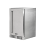 Coyote - Outdoor Living 21" 4.1 Cu. Ft. Built-in Compact Refrigerator Right Hinge - Stainless Steel - Image 1