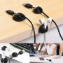 10-Pack Cable Reel Organizers Cord Wrap Holders Desktop Charger Clip Wire - Image 6