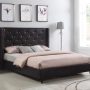 Home Life Premiere Classics Leather Dark Brown Tufted with Nails Leather 51" Tall Headboard Platform Bed with Slats Full - Complete Bed 5 Year Warranty Included 007, furBed00007_Leather_Brown_Full - Image 2