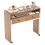 Extendable Computer Desk with Pull Out Secondary Desk - Image 3