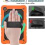 SEYMAC stock Case for Samsung Tab A7 10.4’’ T500/T505/T507 with Screen Protector for Kids Pen Holder [360 Rotate Hand Strap/Stand], Drop-Proof Case for Galaxy Tab A7 10.4 Inch (Black+Orange) - Image 2