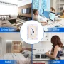 ONDOG 3 Sided Outlet Extender 6 Outlets with 2 USB Ports, Multi Plug Outlet Splitter for Home, Office - Image 6