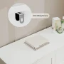 Homfa 6 Drawer Double Dresser White, Wood Storage Cabinet for Living Room, Chest of Drawers for Bedroom - Image 3
