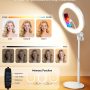 Desk Ring Light with Stand for Computer, Zoom Lighting for Computer, 30 Light Modes for Video Conference, Video Calls, Home Office, Desk Lighting for Video Recording, Podcast, Webcam, Stream - Image 5