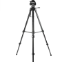 onn. Focus 52-Inch Adjustable Aluminum Tripod with Smartphone Cradle, 3-Way Pan Head, Universal Phone Mount for iPhone & Android, Black - Image 3