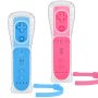 Yosikr Remote Controller for Wii/Wii U, with Silicone Case and Wrist Strap (2 Pack, Pink and Blue) - Image 2