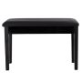 Solid Wood PU Leather Padded Piano Bench Keyboard Seat - Image 5