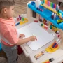 Step2 Deluxe Art Master Desk Plastic Kids Activity Center and Table - Image 6