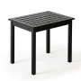 Cambridge Casual Alston Black Wood Outdoor Side Table - Image 5