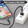 3 PACK USB C 3.1 Type C Female to USB 3.0 Type A Male Port Converter Adapter BLK - Image 6