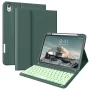 Aoub Backlit Keyboard Case for iPad 11th/10th Generation A16 with Pencil Holder 11inch/10.9 inch, Magnetic Detachable Wireless Bluetooth Folio Stand Rechargeable Keyboard Cover, Dark Green - Image 1