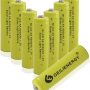 Solar Light Batteries AA Ni-Cd AA 600mAh 1.2V Rechargeable Batteries AA Rechargeable Batteries for Solar Lights Solar Lamp(Pack of 8) - Image 1