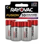 Rayovac Fusion C Batteries (4 Pack), Alkaline C Cell Batteries - Image 1