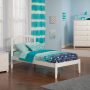 Richmond White Solid Wood Frame Full Platform Bed - Image 5