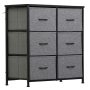 Dressers for Bedroom Wide Fabric 6/8/9 Drawer Double Dresser Storage Chest Tower - Image 3