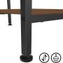 JOISCOPE Home Office Computer Desk with Wooden Storage Shelf,Office Desk and Gaming Table with Splice Board,2-Tier Industrial Morden Laptop Study Writing Desk,55 x 24 inches(Vintage Oak) - Image 6