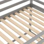 Euroco Twin over Twin House Bed, Low Bunk Bed for Kid Teens Room, Gray - Image 4