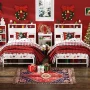 Yoneston 12" Twin Metal Bed Frame with 2-Tire Storage Headboard for Girls, Heavy Duty Platform Bed Frame No Box Spring Bedroom Furniture, White - Image 3