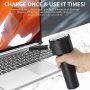 Compressed Air Duster, Electronic Air Duster, Portable 45000 RPM Cordless Dust Blower, 6000mAh Battery Air Can Duster, Powerful Computer Keyboard Cleaning Air Spray, Rechargeable Electric Canned Air - Image 6
