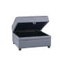 Bois II Gray Velvet Storage Ottoman Section - Modular Sofa - Image 6