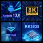 Android 13 8K Ultra HD Smart TV Box Wifi6 Fast Stable Transmission Media Player 4GB64GB Large Memory Netflix Youtube ATV MAXA13 - Image 4