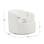 Mainstays Boucle Swivel Accent Chair, Taupe - Image 2