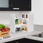 Desk Shelf, Adjustable Desktop Storage Organizer, Wood Display Shelf Rack, Of... - Image 3