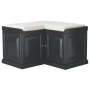 Walker Black Storage Bench (30 in. W) - Image 2