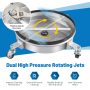 Costway 16.5" Pressure Washer Surface Cleaner Stainless Steel Surface Cleaner Attachment - Image 5