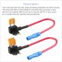 5X 12V 5 Amp Car Add Circuit Fuse Adapter Kit Mini Blade Fuse Holder 16 Gauge - Image 2