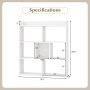 7 Cubes Open-back Bookshelf with Anti-Toppling Devices - Image 4