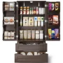 Bayview Elinna 47.2” Tall Kitchen Pantry with 2 Drawers, 3 Shelves, Handleless Design, Waterproof MDF Construction - Image 2