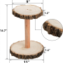 Soporte Rustico Para Magdalenas De Madera Soporte Para Magdalenas De 2 Niveles - Image 3